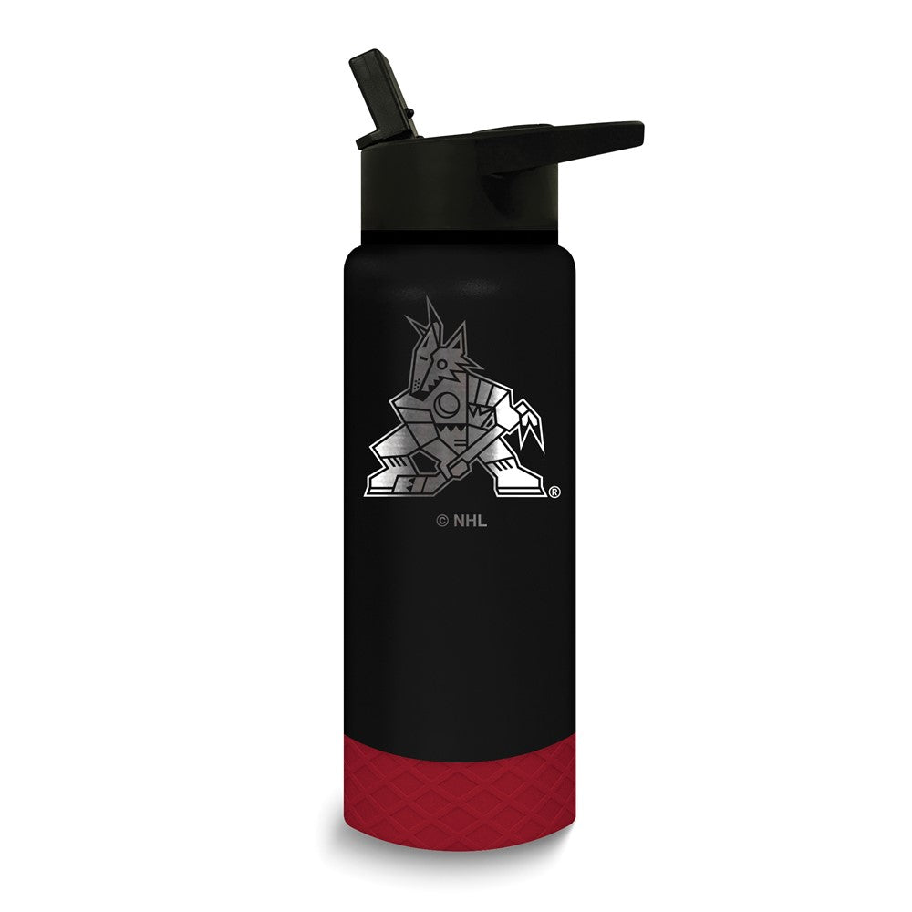 NHL Arizona Coyotes Stainless Steel Silicone Grip 24 oz. Water Bottle