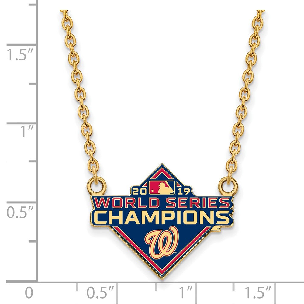 GP 2019 World Series Champions Washington Nationals Large Pendant w/ Neckla
