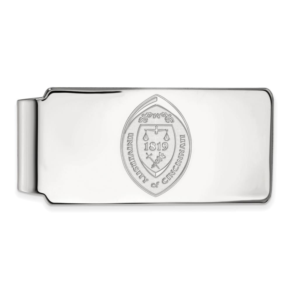 Sterling Silver U of Cincinnati Crest Money Clip