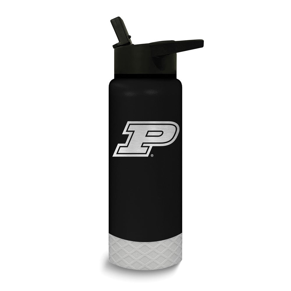 Collegiate Purdue University Stainless Steel Silicone Grip 24 oz. Water Bottle