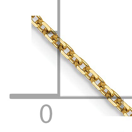 14K 1.25mm D/C Cable Chain
