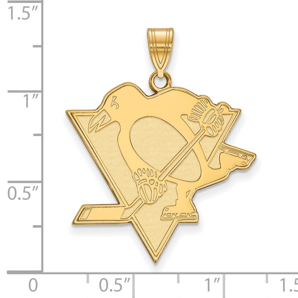 10k Gold Pittsburgh Penguins Extra Large Pendant
