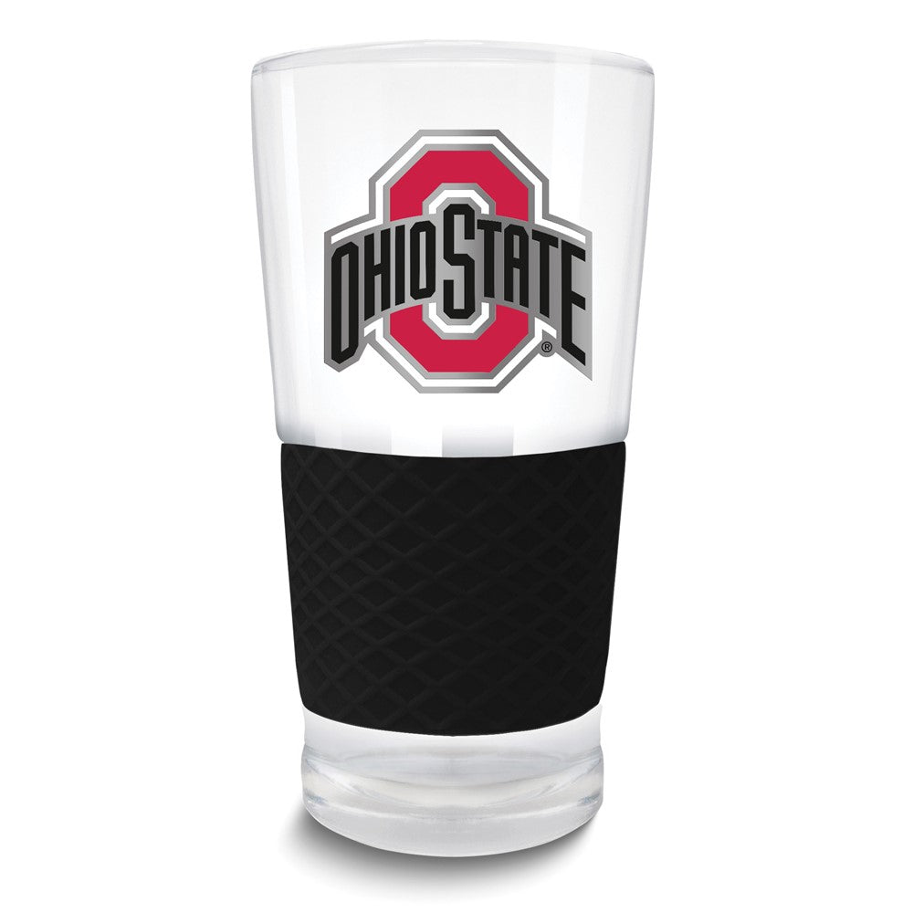 Collegiate Ohio State University Score 22 oz. Pint Glass with Silicone Grip