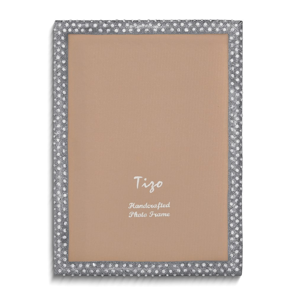 Silver-tone Crystal 5x7 Photo Frame
