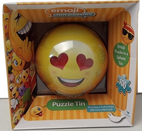 Emoji Heart Face Puzzle In Tin Sphere