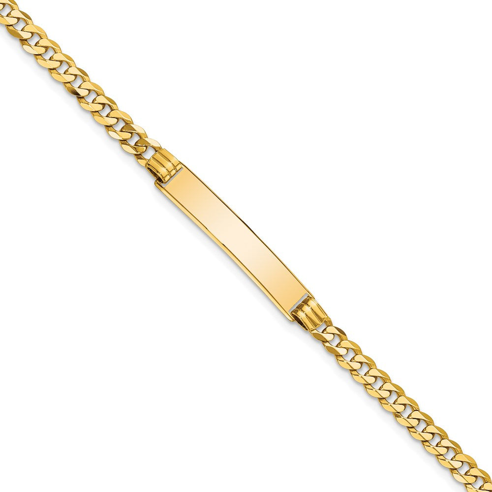 14K Curb Link ID Bracelet 8 inches