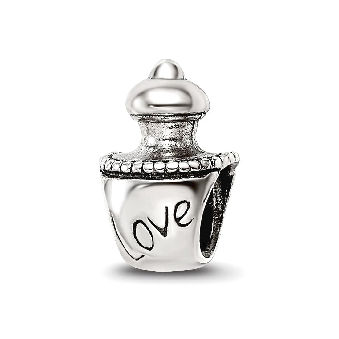 Sterling Silver Reflections Love Perfume Bottle Bead