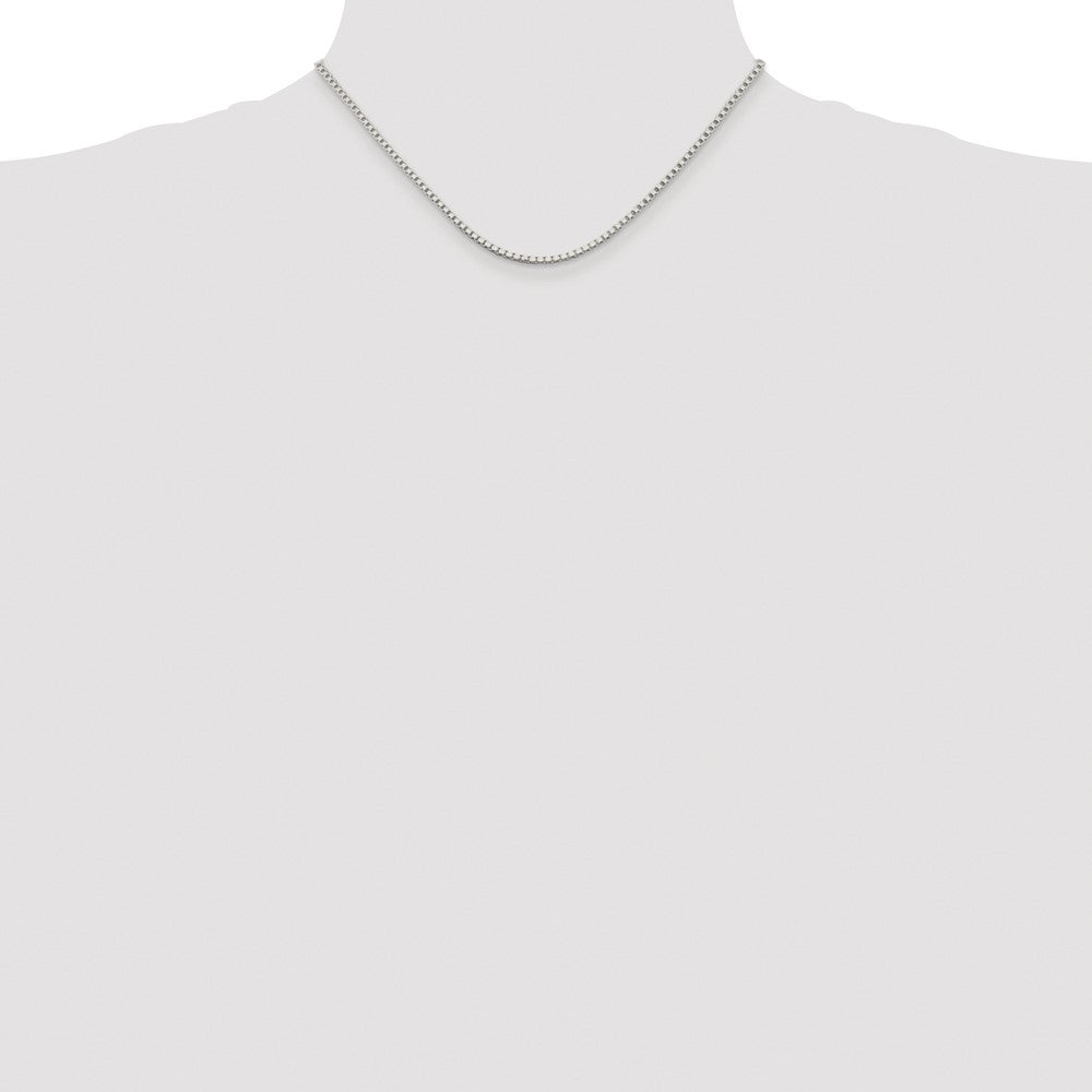 Sterling Silver Rhodium-plated 2mm Box Chain