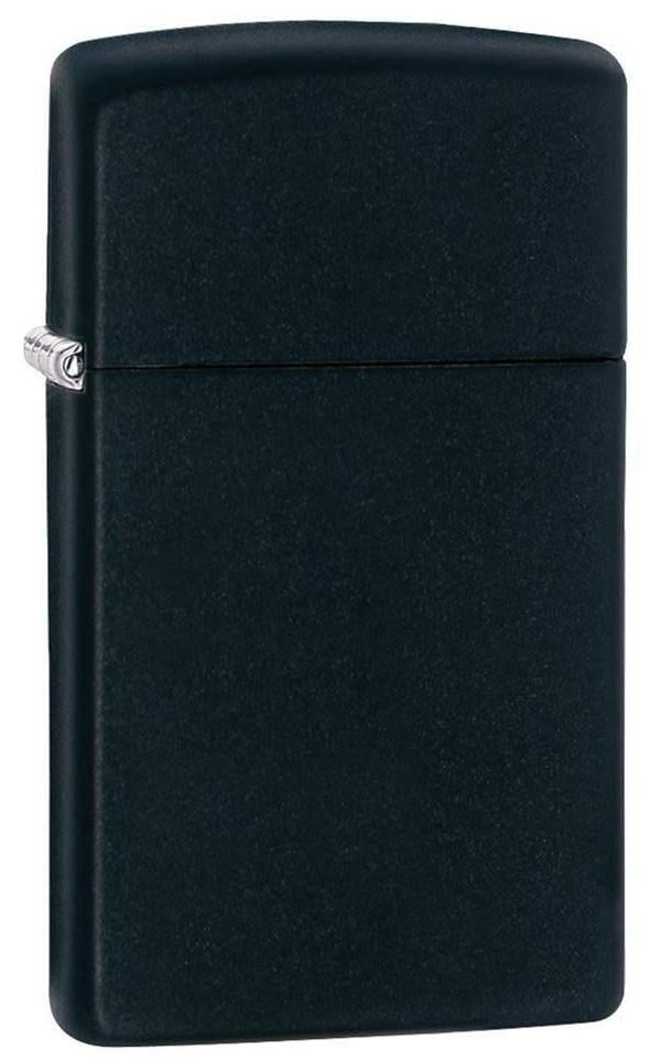 Zippo Slim Black Matte Pocket Lighter
