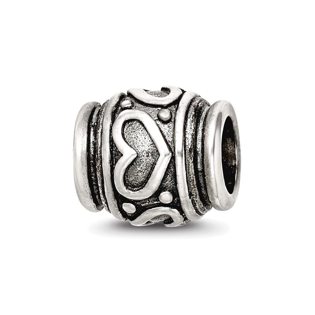 Sterling Silver Reflections Heart Bead