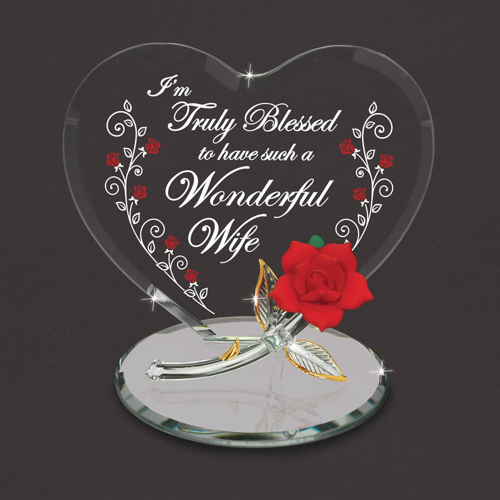 Glass Baron "Truly Blessed... Wife" Red