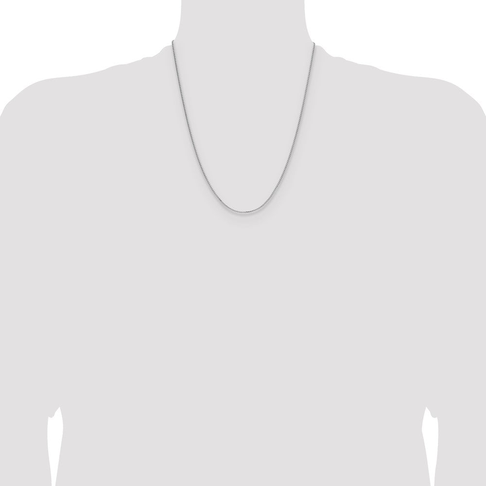 Sterling Silver 1.3mm 8 Sided D/C Double Spiga Chain