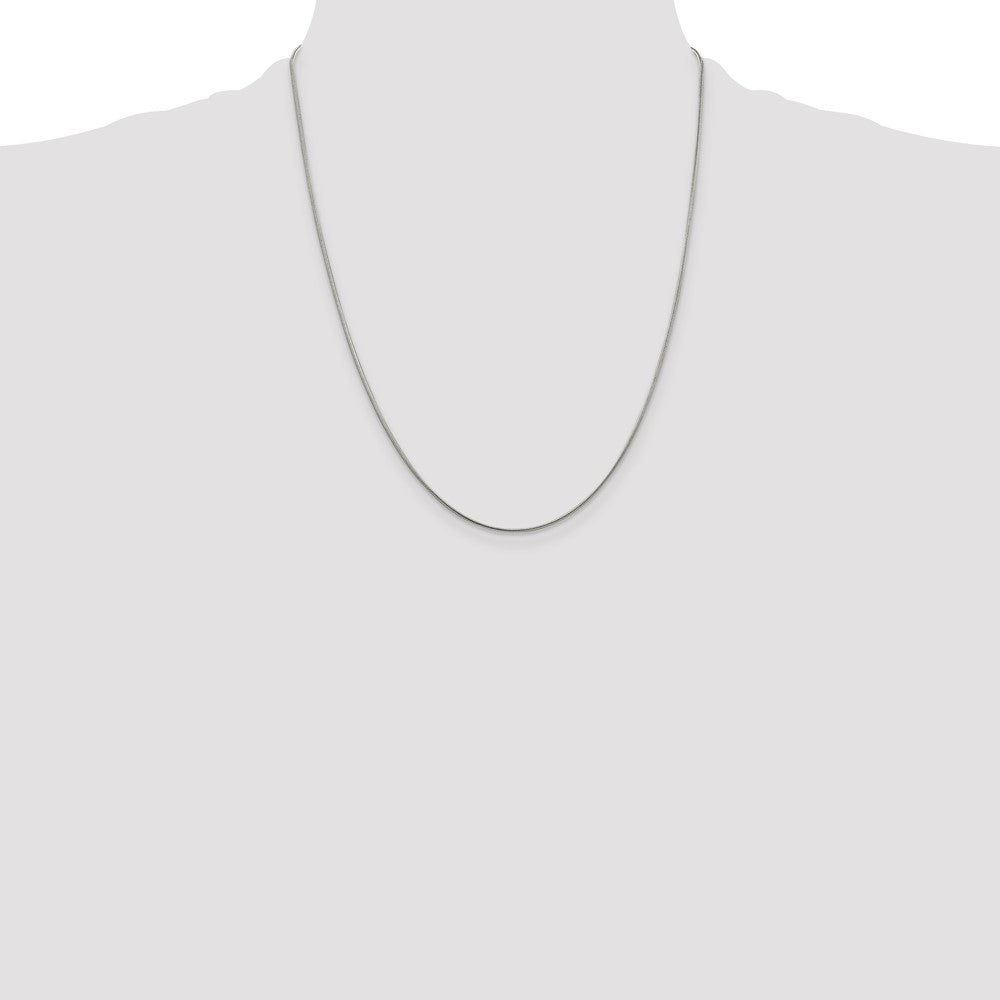 Sterling Silver 1mm Snake Chain w/4in ext.