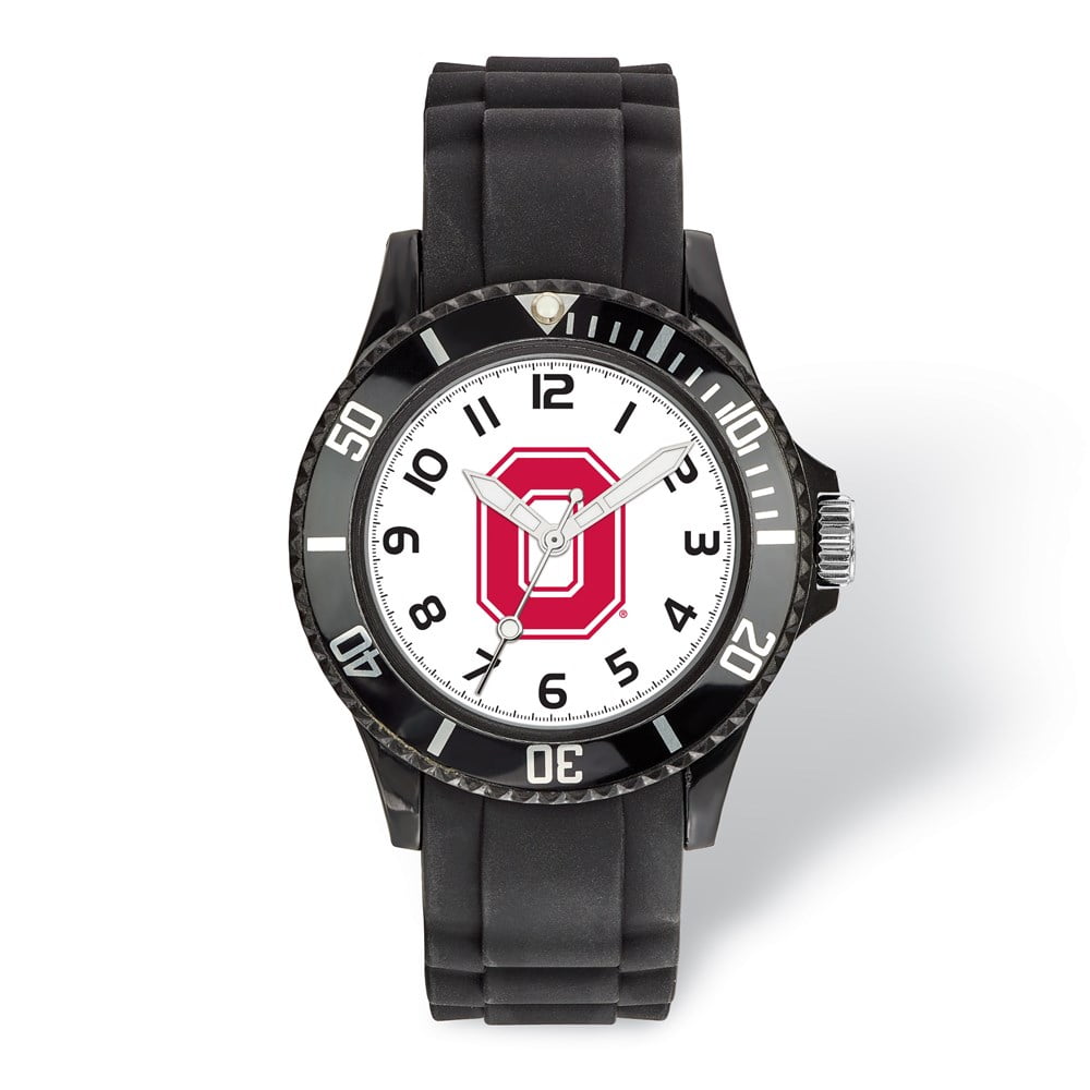 LogoArt Ohio State University Scholastic Silicone Strap Quartz Watch QOSU170