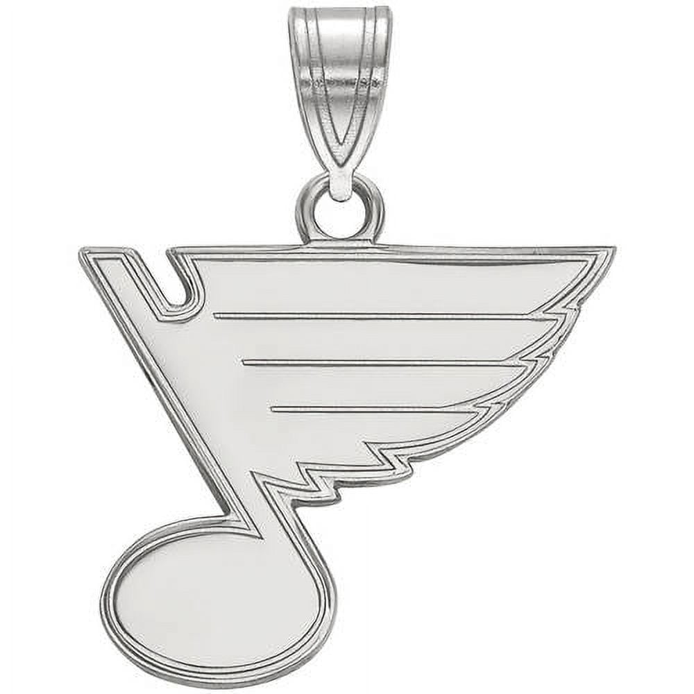 LogoArt NHL St. Louis Blues Sterling Silver Medium Pendant