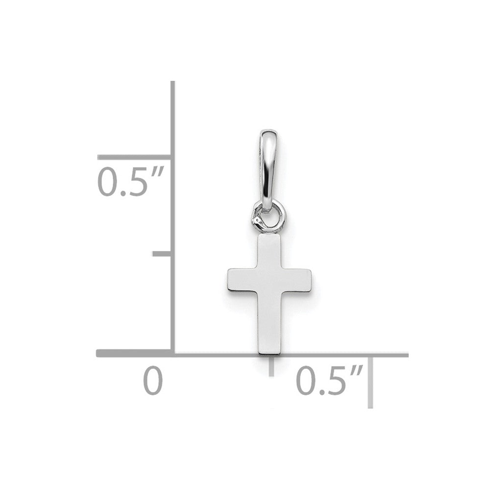 14k White Gold Madi K Children's Cross Pendant