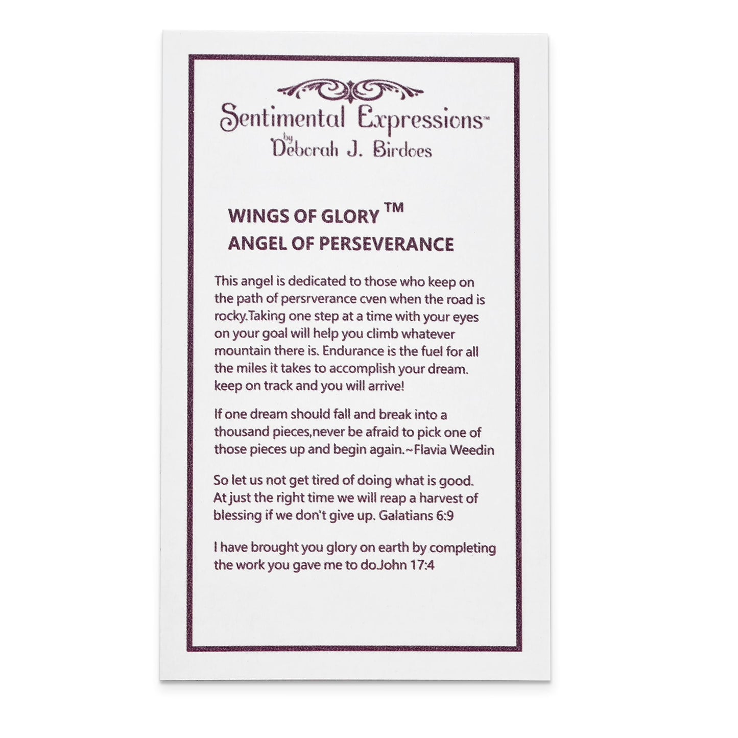 Sentimental Expressions Sterling Silver Rhodium-plated CZ Antiqued Angel of Perseverance 18in Necklace 18 Inches
