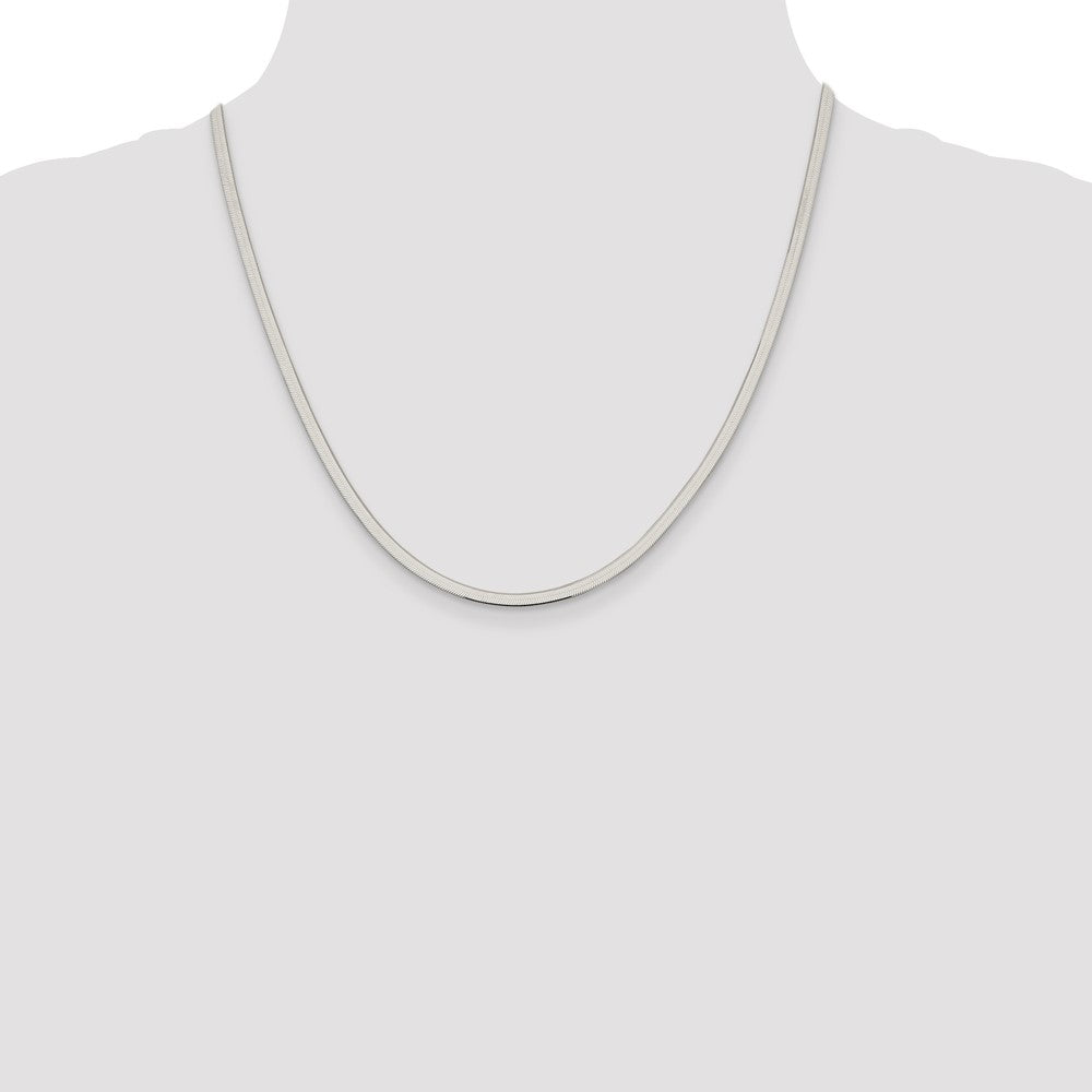 Sterling Silver 3mm Magic Herringbone Chain 20 Inches