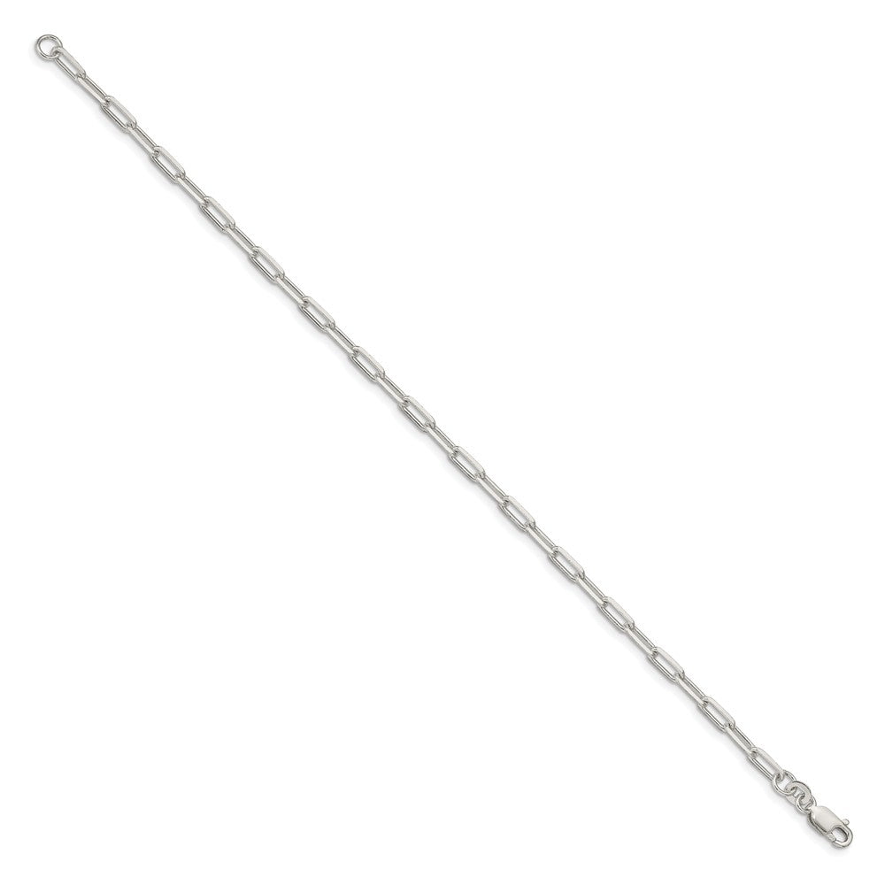 Sterling Silver 3.25mm Elongated Open Link Chain 7 inches