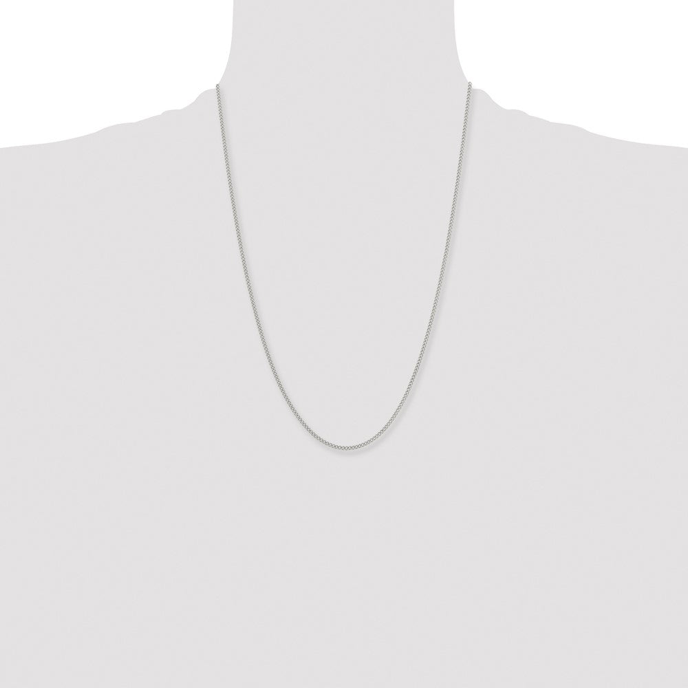 Stainless Steel Polished 2.25mm 24in Round Curb Chain