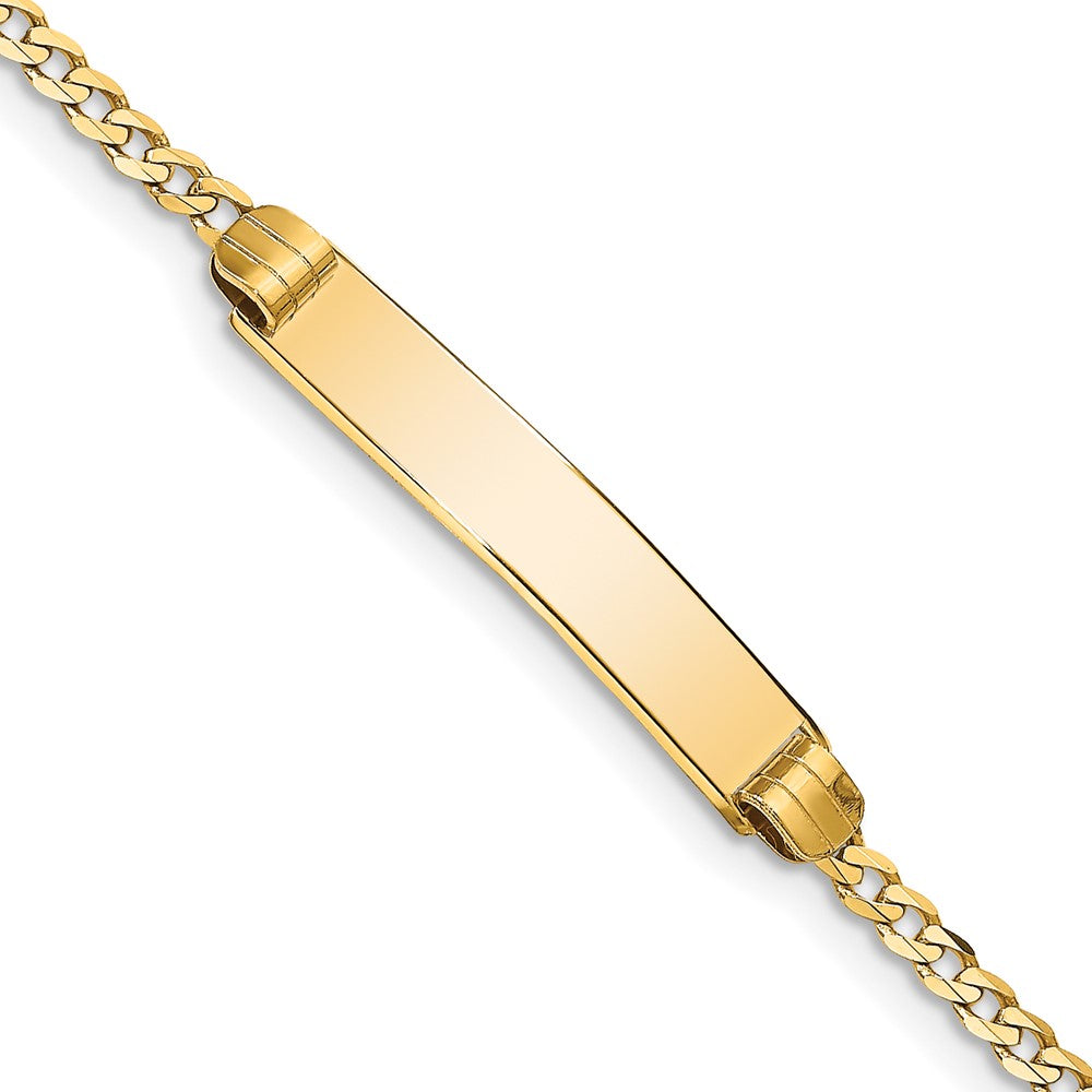 14k Curb Link ID Bracelet 7 inches
