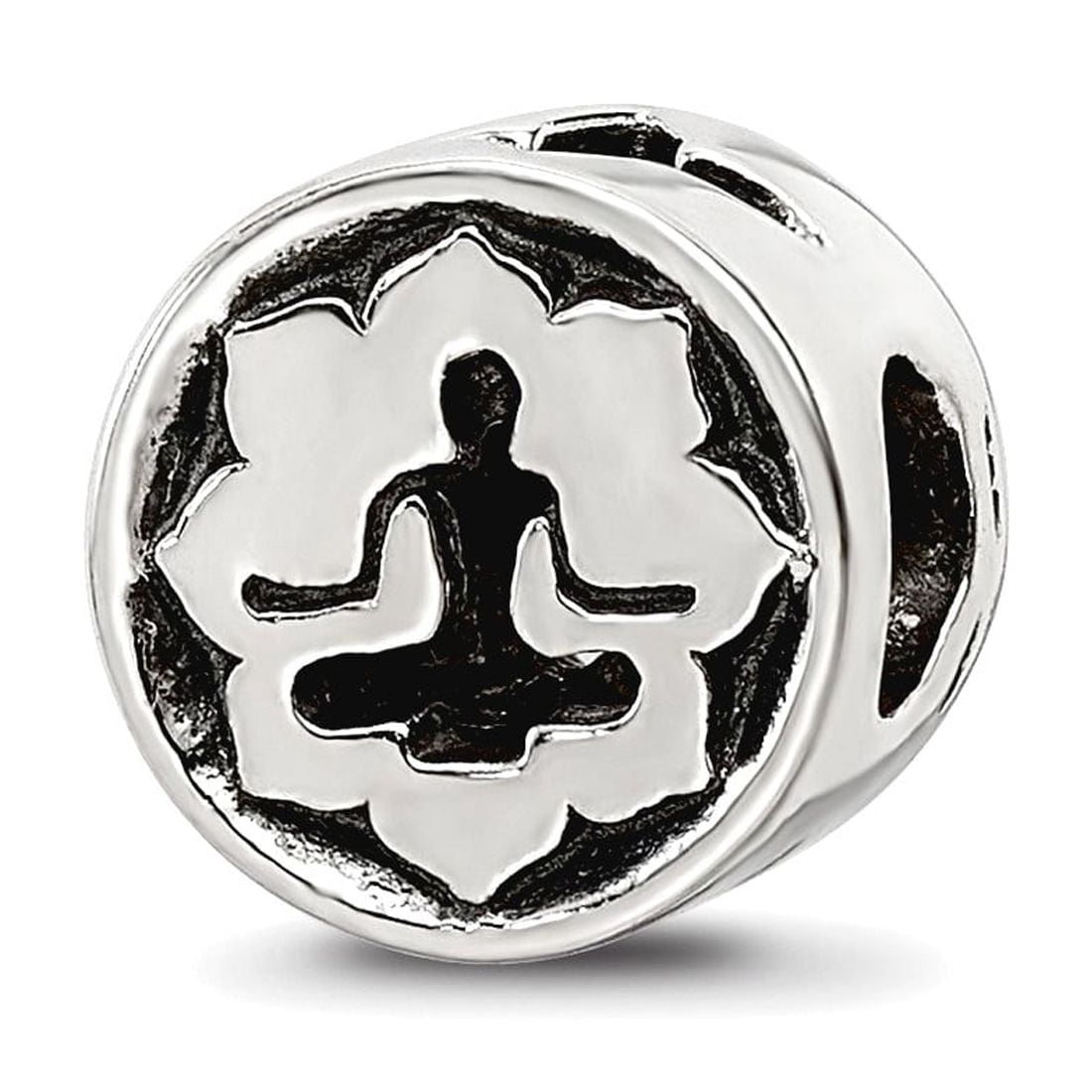 Sterling Silver Reflections Yoga Lotus Bead