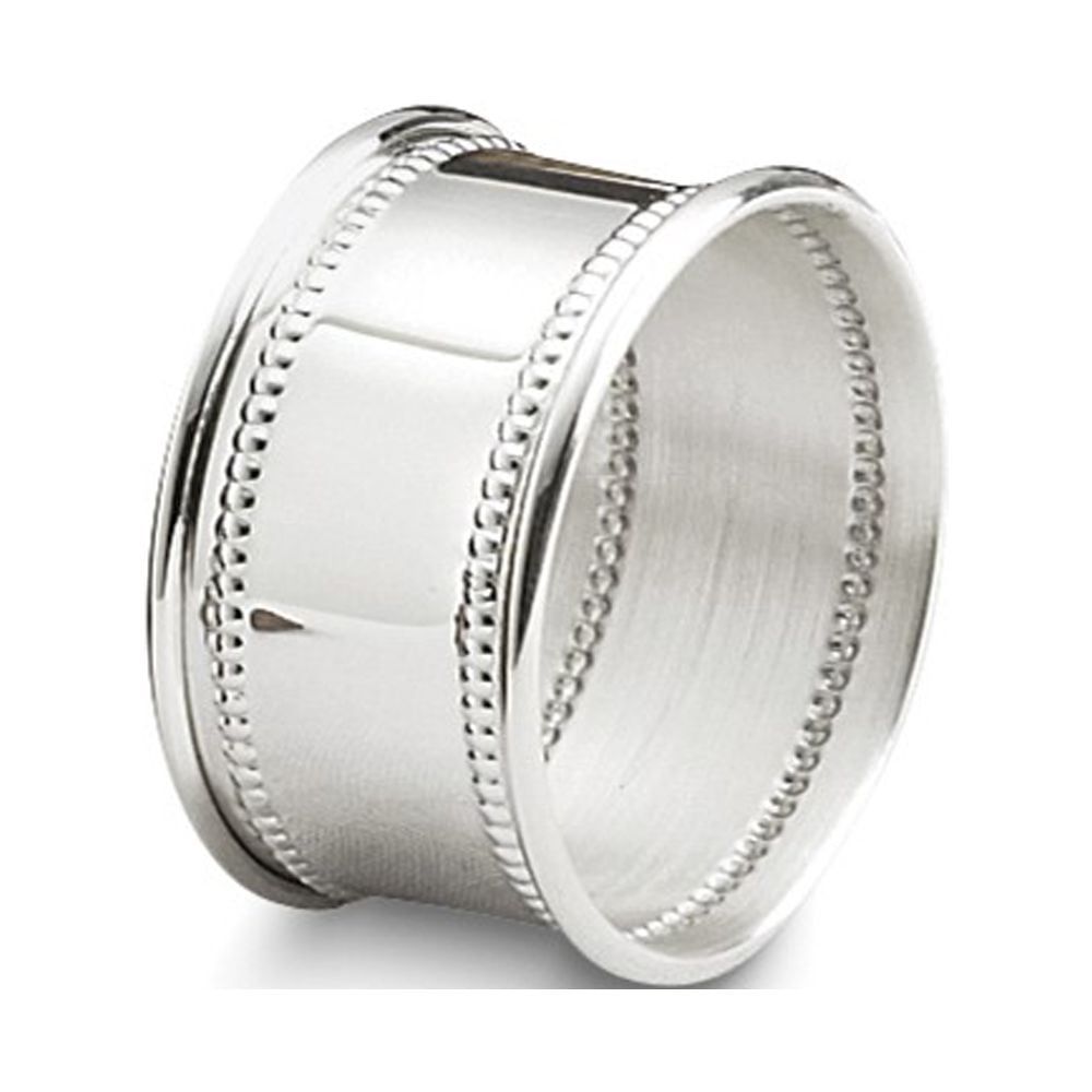 silver beaded napkin ring