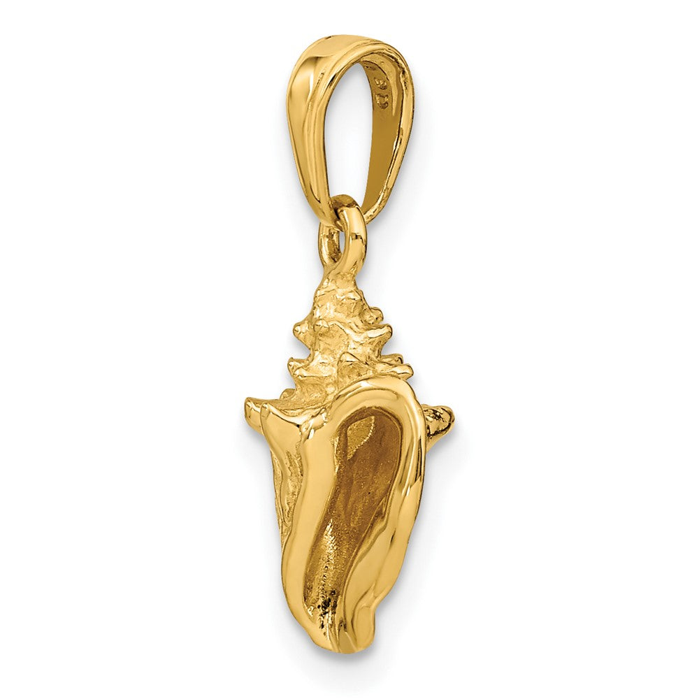 10k Gold 3-D Conch Shell