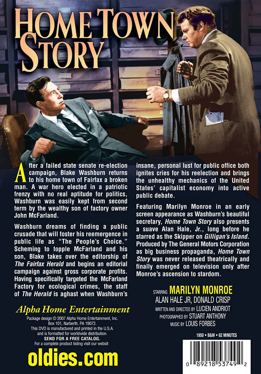 Home Town Story (DVD), Alpha Video, Drama