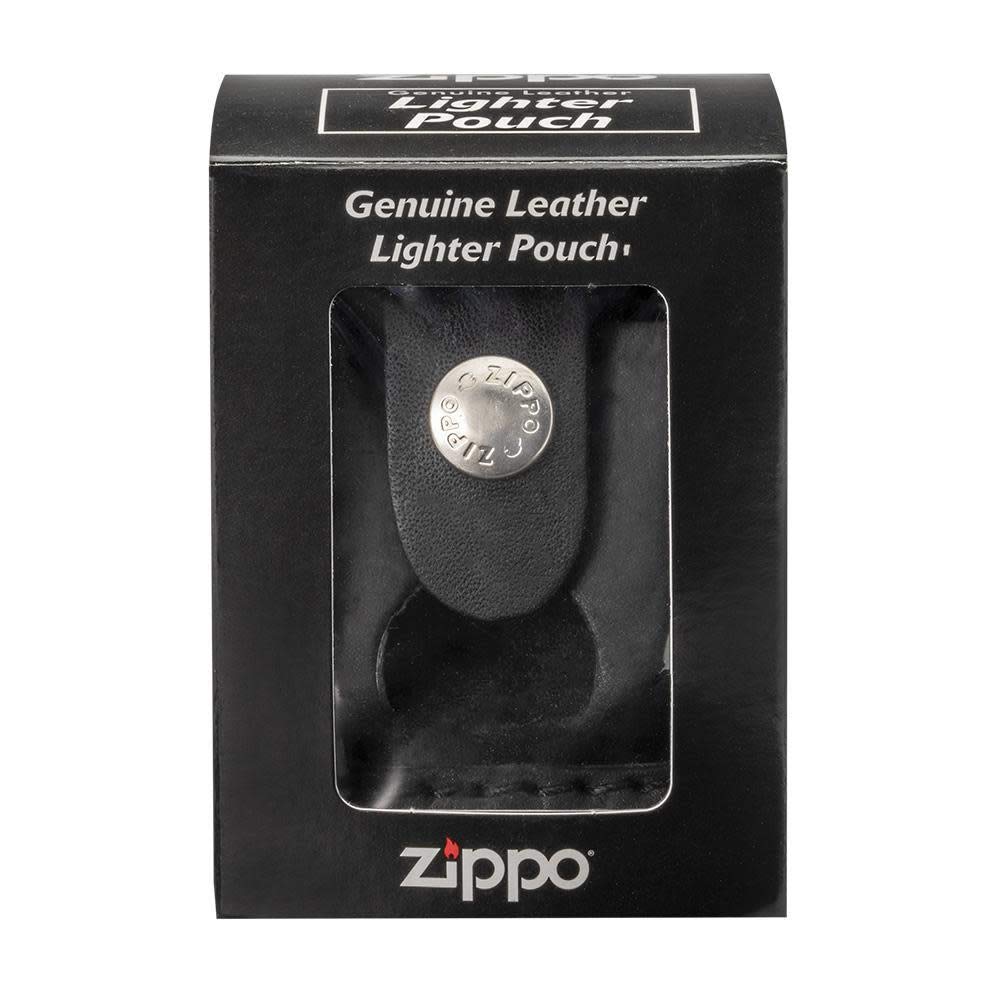 Lighter Pouch Black Leather