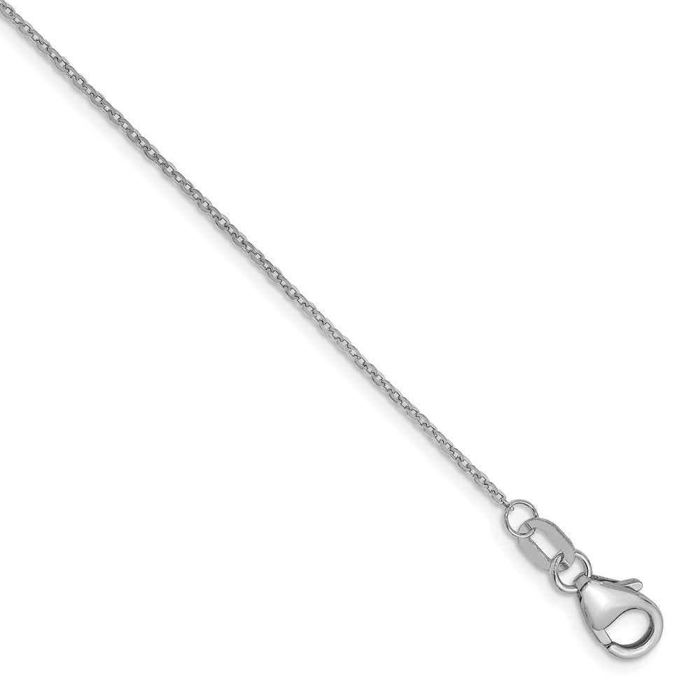 18k WG 1.15mm Solid D/C Cable Chain