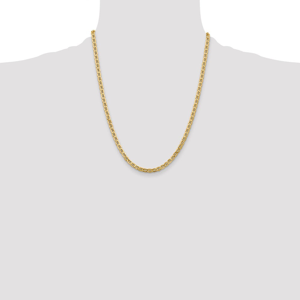 14k 4mm Semi-Solid Anchor Chain