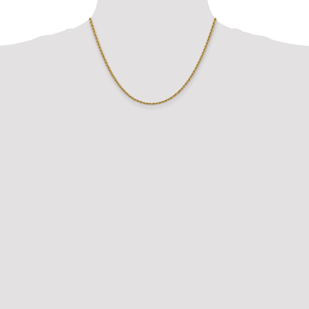 10k 2.5mm Regular Rope Chain