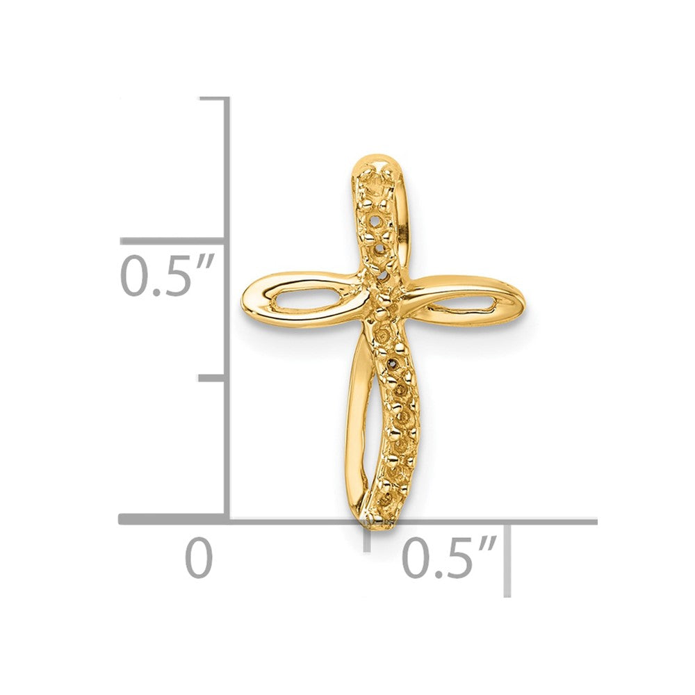 14k Yellow Gold Cross Mounting