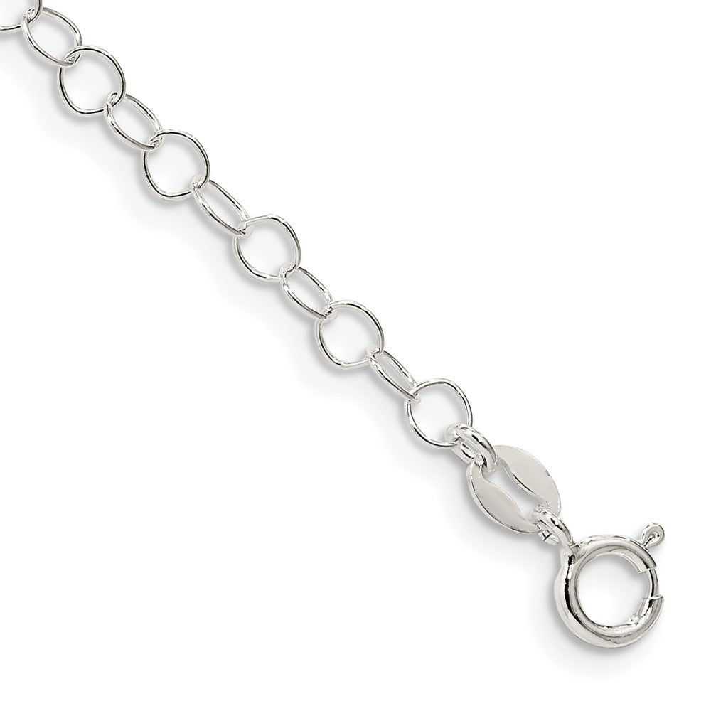 Sterling Silver 3.5mm Fancy Cable Chain 7 inches