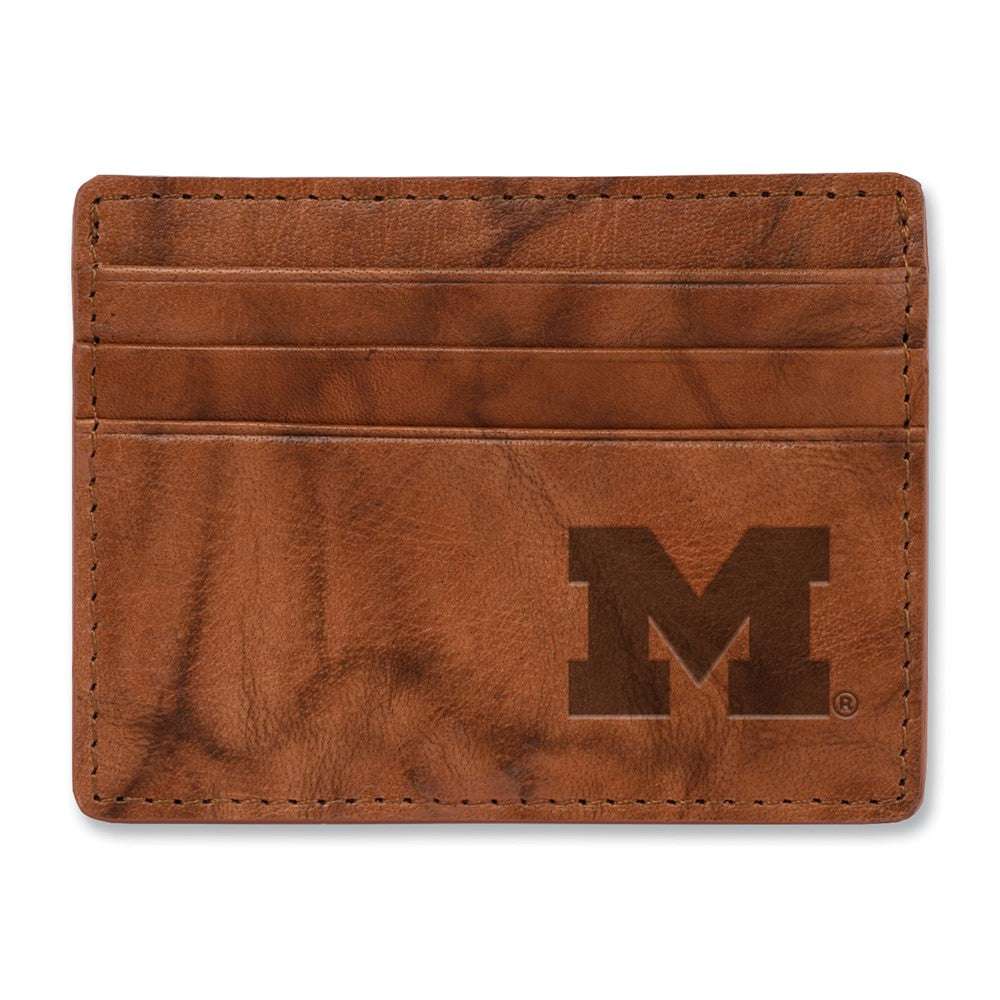 NCAA Rico Industries Michigan Wolverines Leather Credit Cart Wallet