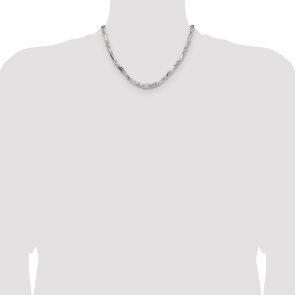 Sterling Silver 4.75mm D/C Figarope Chain