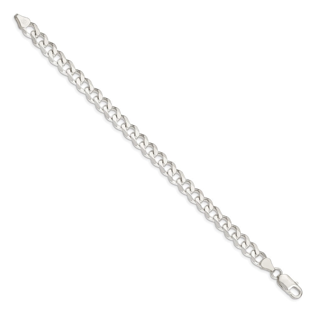 Sterling Silver 7.5mm Curb Chain 9 inches