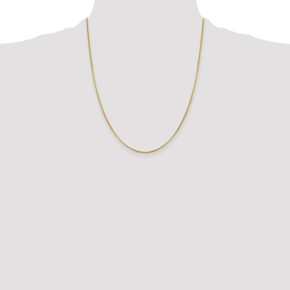 14K 1.4mm Flat Cable Chain
