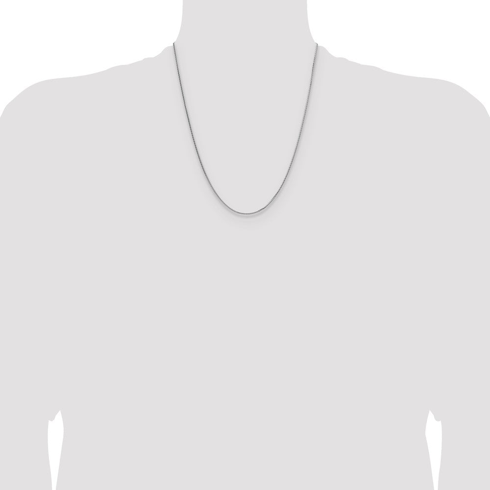 Sterling Silver 1.45mm 8 Sided D/C Double Spiga Chain