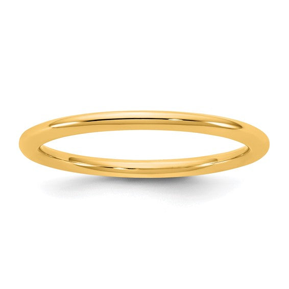 14KY 1.5mm Standard Comfort Fit Band Size 6.5