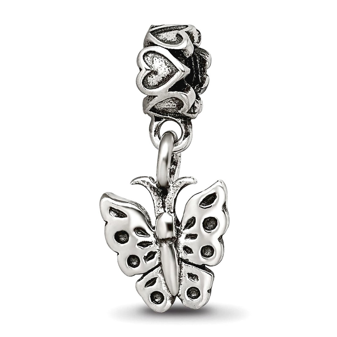 Kids Collection Sterling Silver Butterfly Dangle Reflections Bead