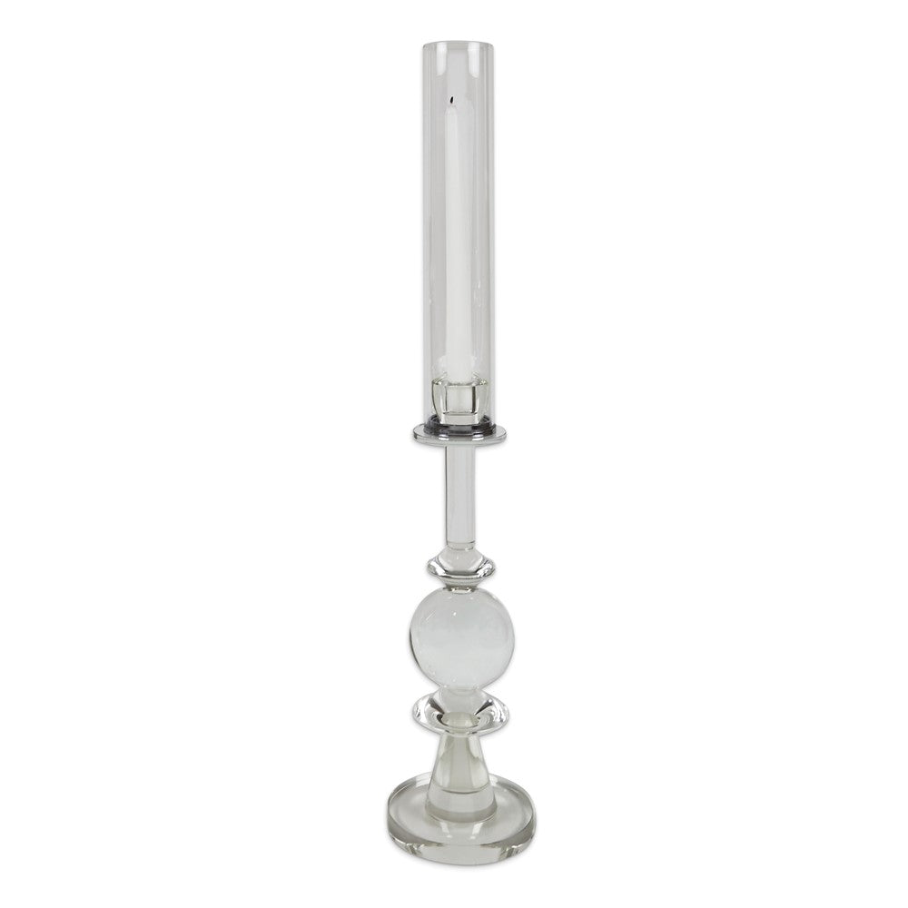 Small Crystal Hurricane Candle Holder with Shade