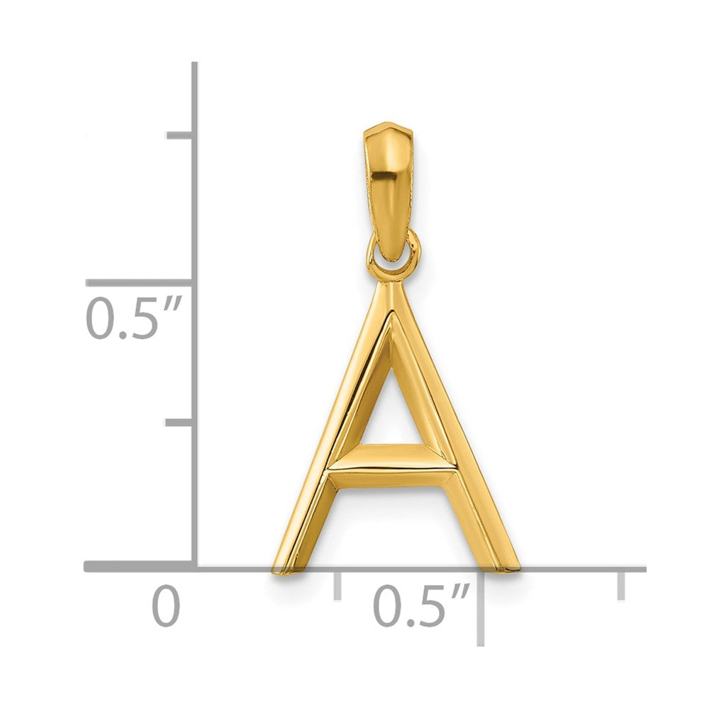 14k Gold Fancy Letter A