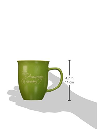 Amazing Woman Green Ceramic 14 Oz. Mug And Coaster