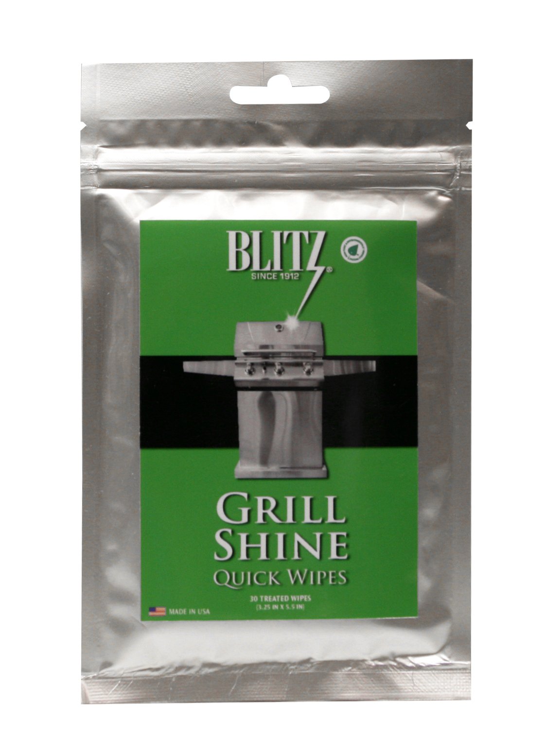 Blitz Grill Shine 30 Disposable Non-toxic Quick Wipes QGM23298