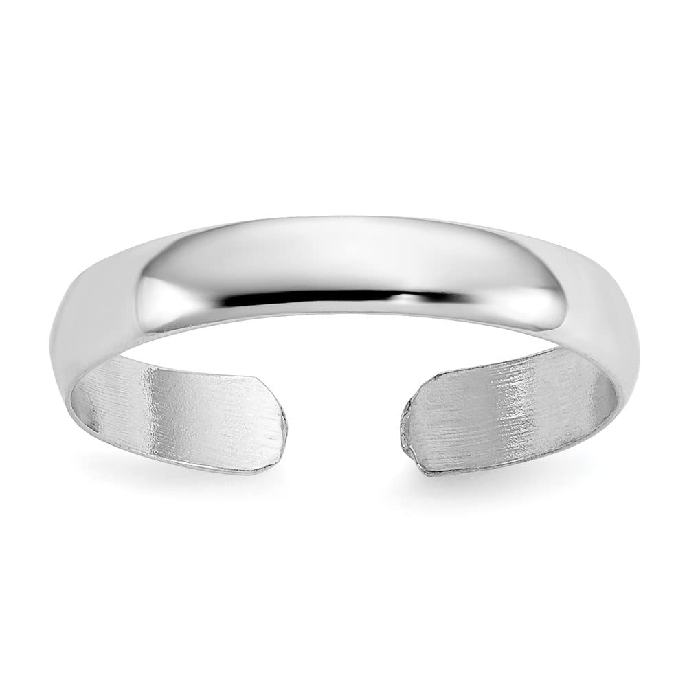 14k White Gold High Polished Toe Ring