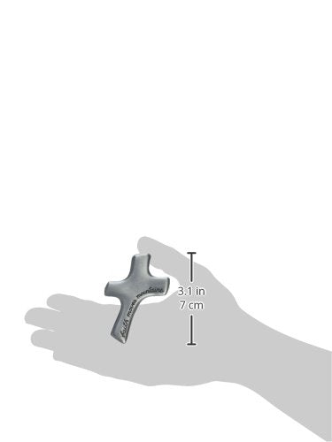 Cathedral Art Faith Moves Mountains Palm Cross, 2-7/8" x 1-7/8"