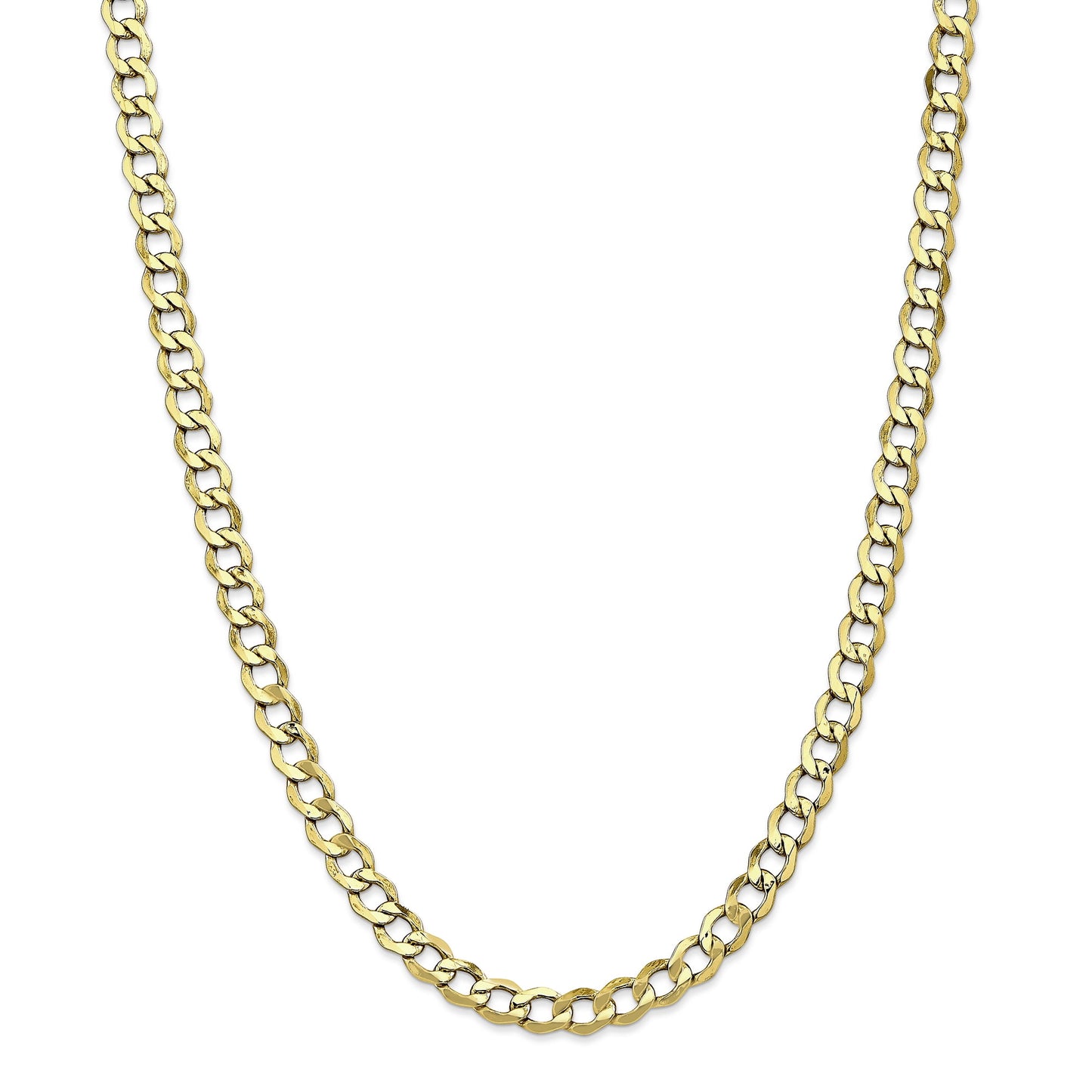10k 6.5mm Semi-Solid Curb Link Chain