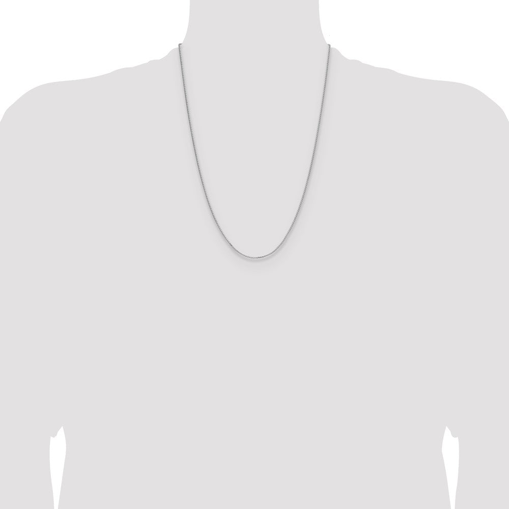Sterling Silver 1.3mm 8 Sided D/C Double Spiga Chain